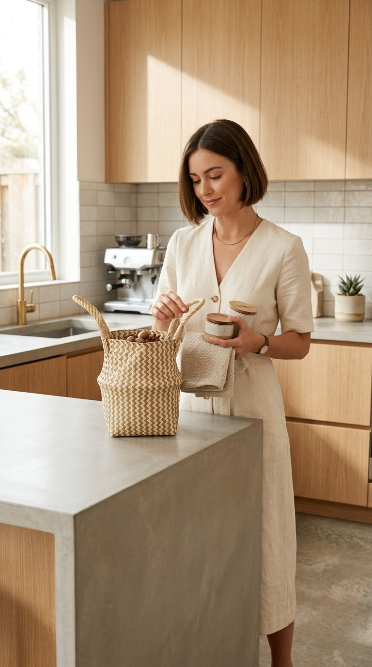 TA MA - Panier en osier (Lot de 2)