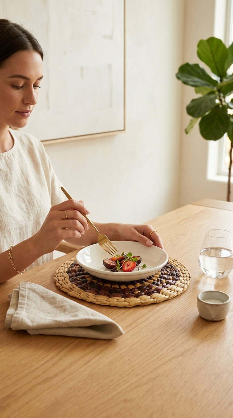 JI RA PREE YA - Water Hyacinth Boho Placemats