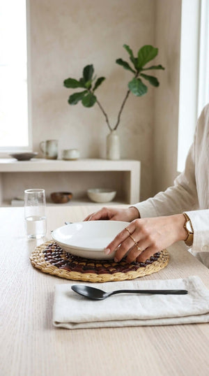 JI RA PREE YA - Water Hyacinth Boho Placemats
