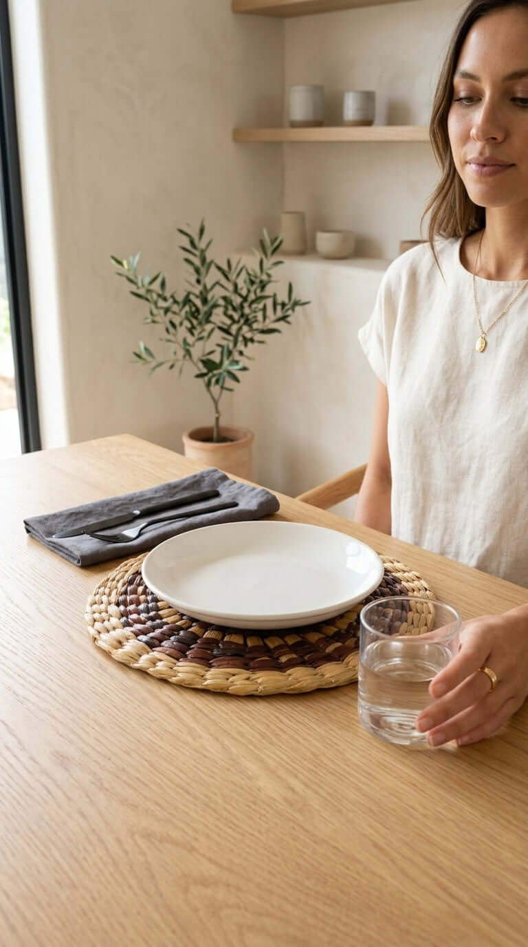 JI RA PREE YA - Water Hyacinth Boho Placemats