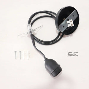 black cable set waterproof - Outdoor Cable Set for Pendant Light 100% Water Proof