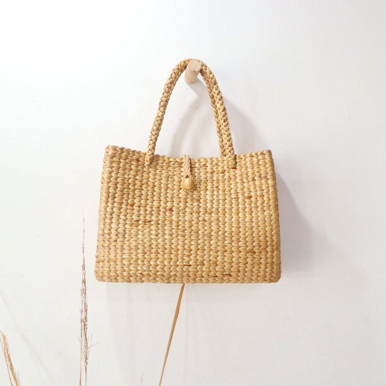 PRON PRAN - Shoulder Straw Bag