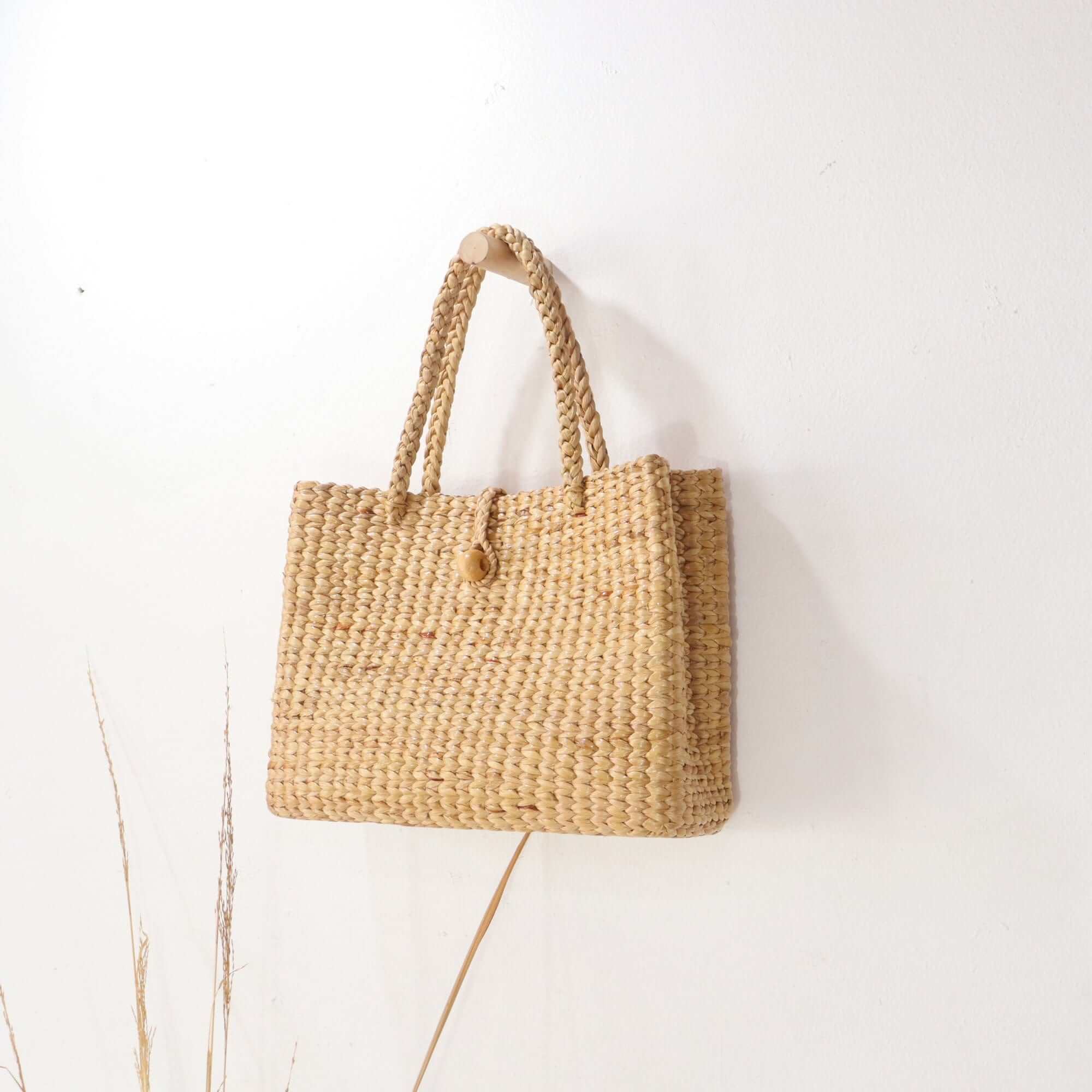 zhongningyifeng Clutch Schoudertas Klein voor Vrouwen PU Lederen Canvas Mini Tote Handtas Portemonnee met Gesp Sluiting, Beige zhongningyifeng Clutch Schoudertas Klein voor Vrouwen PU Lederen Canvas Mini Tote Handtas Portemonnee met Gesp Sluiting, Beige