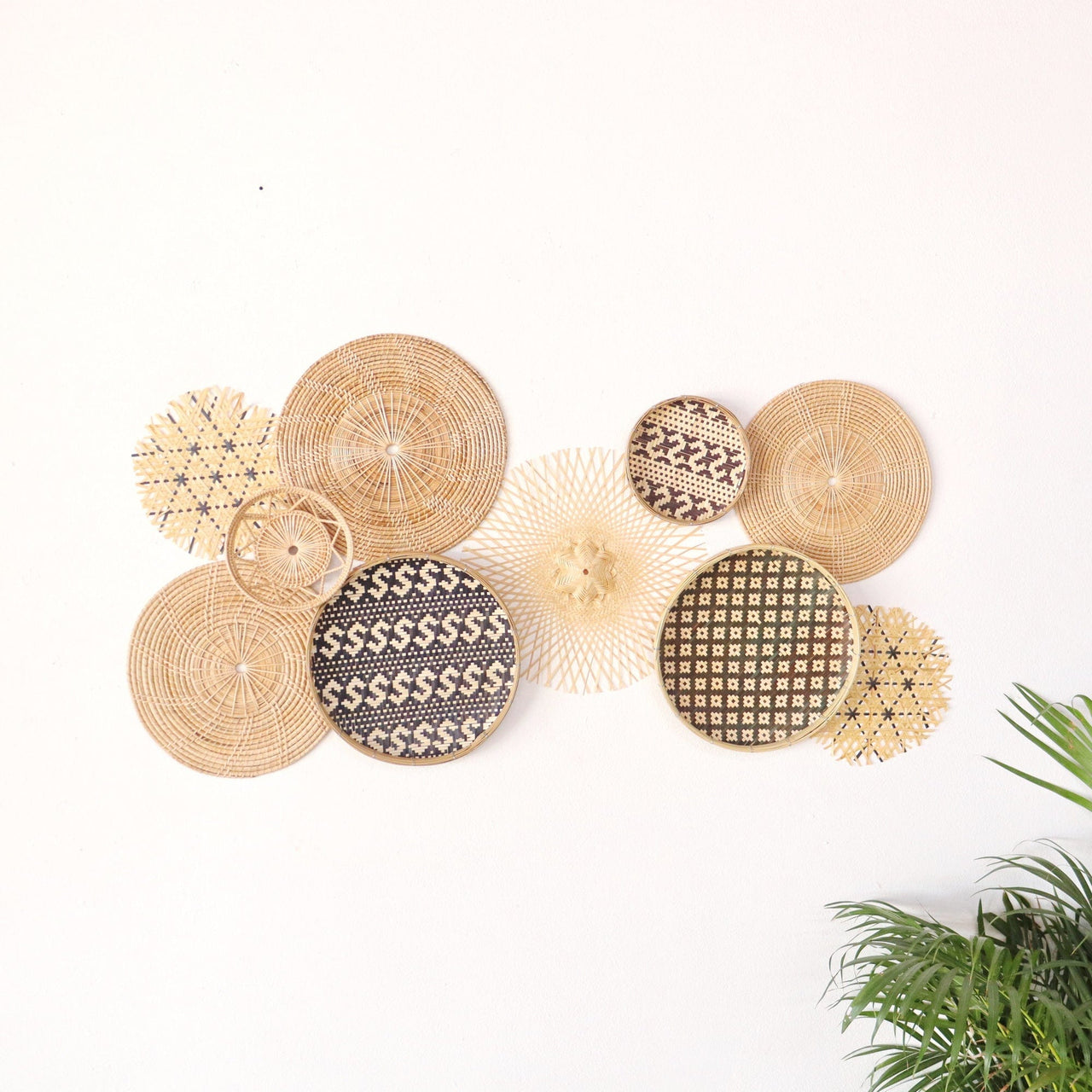 PU YI SA - Bamboo and Rattan Wall Art Décor