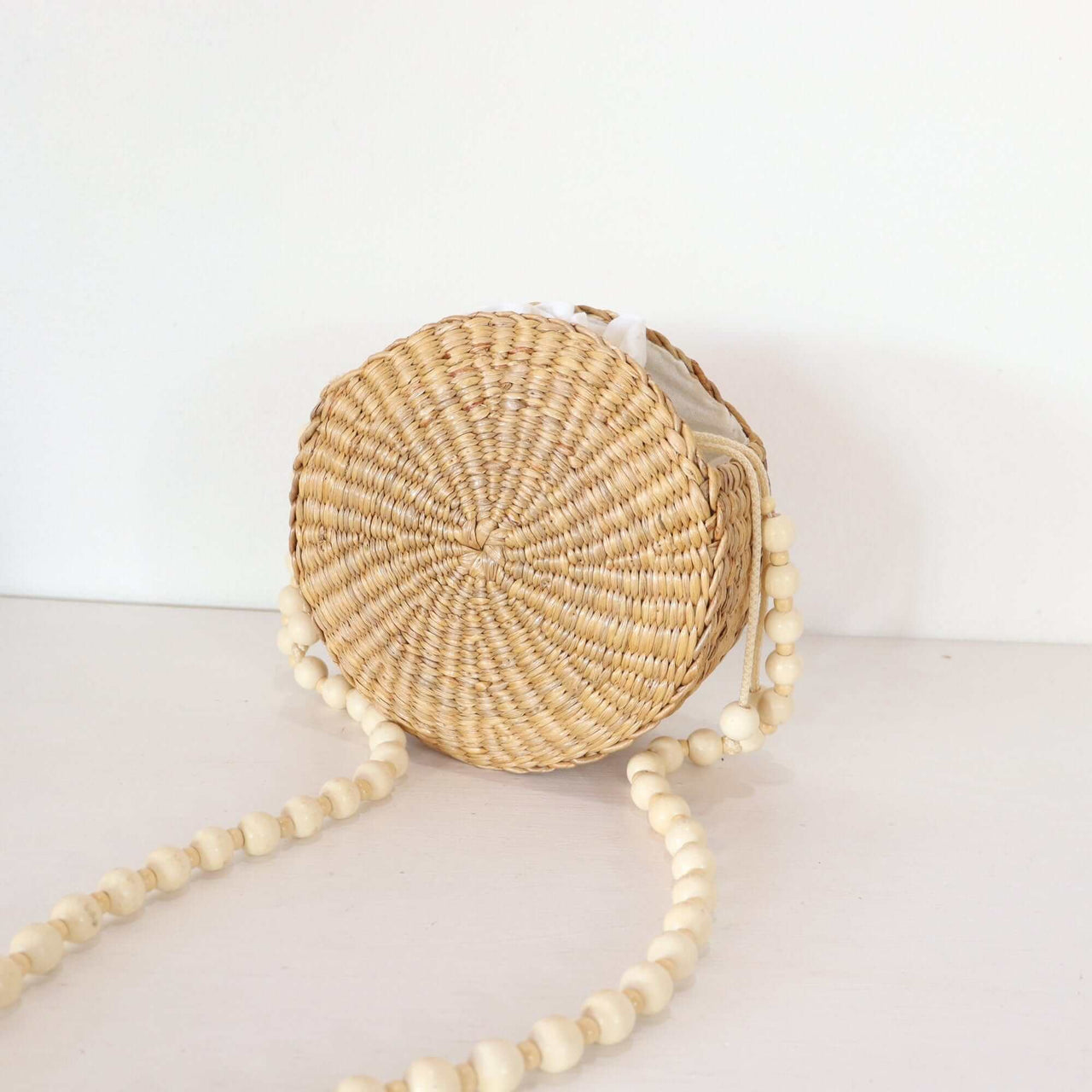 ALIYAH - Round Straw Basket Bag