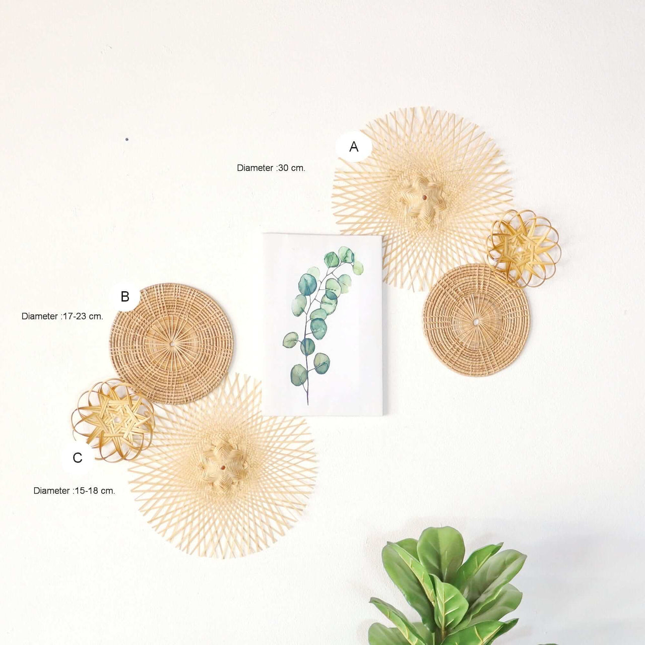 ING FAH - Wall Hanging Art Decor Set