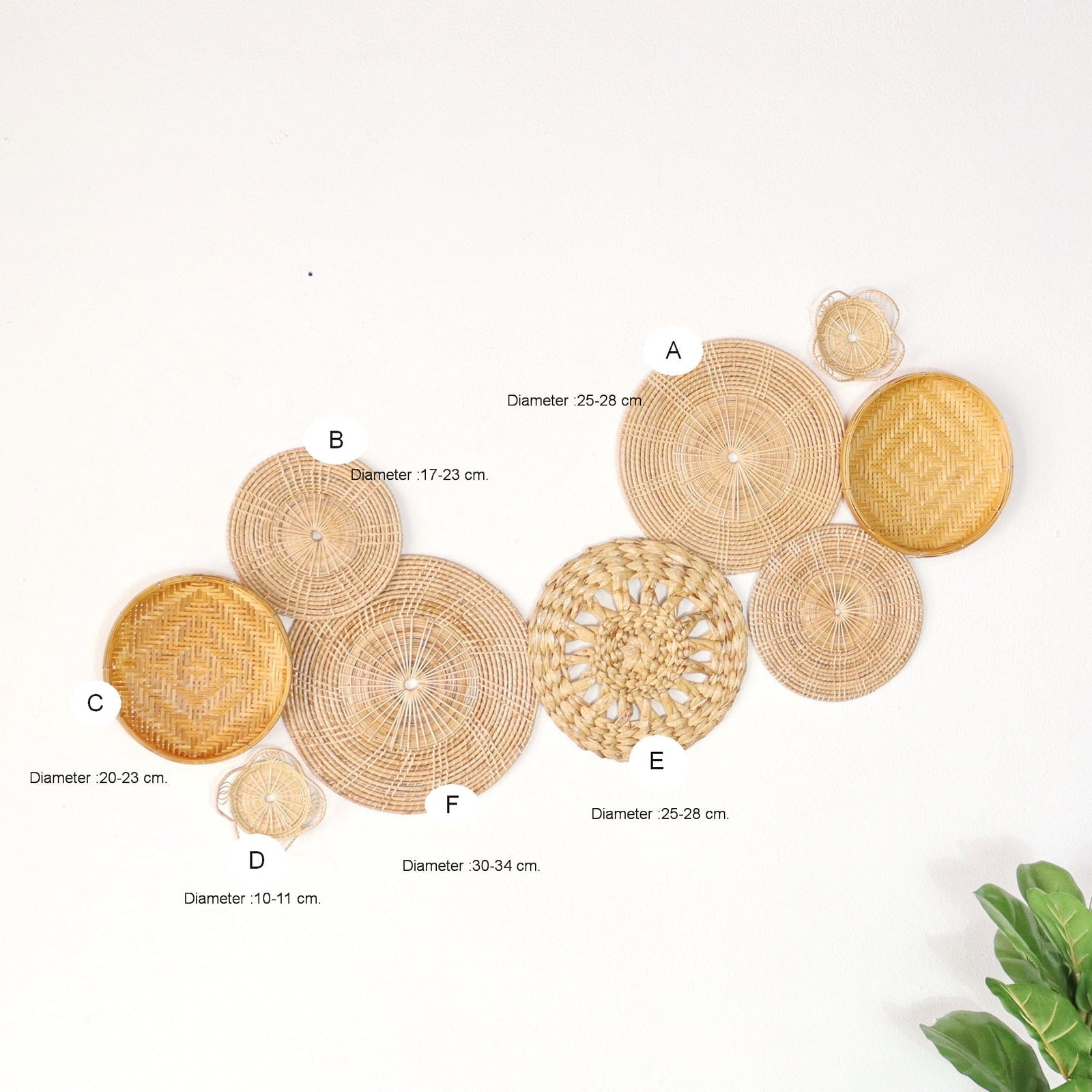 PA VI KA - Wall Hanging Décor Set of 9