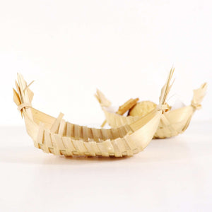 A SHI RA- Boat Bamboo Basket (Set of 12)