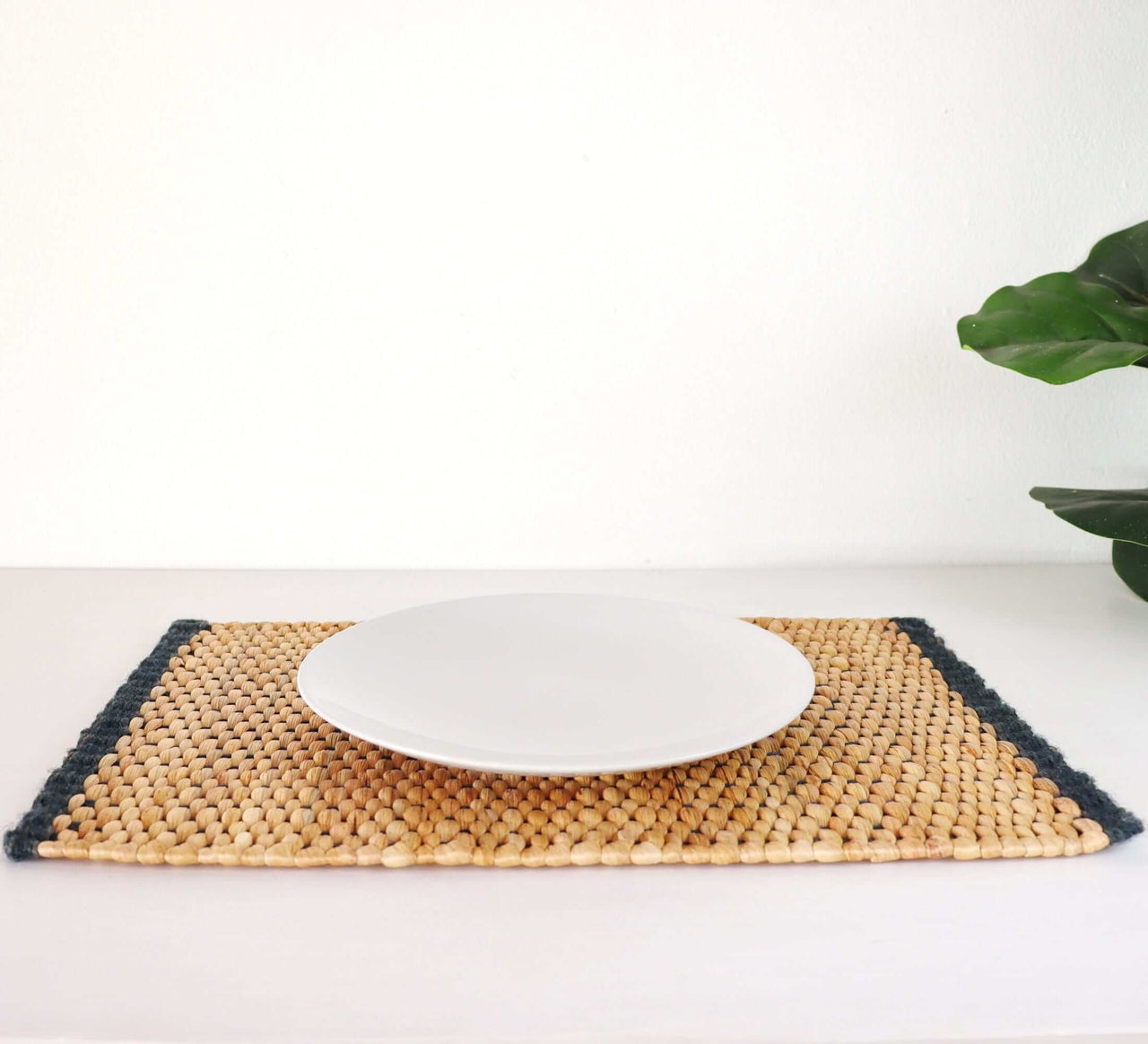 RA SI TA - Woven Boho Placemats (Dark Blue)