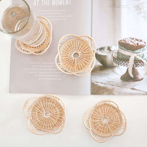 WAN NA - Rattan Coasters (SET OF 4)