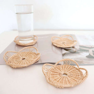 WAN NA - Rattan Coasters (SET OF 4)
