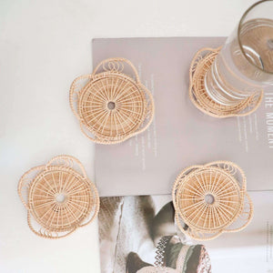 WAN NA - Rattan Coasters (SET OF 4)