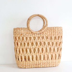 A NO NA Straw Basket Bag - Effortless Bohemian Chic for Sustainable Style