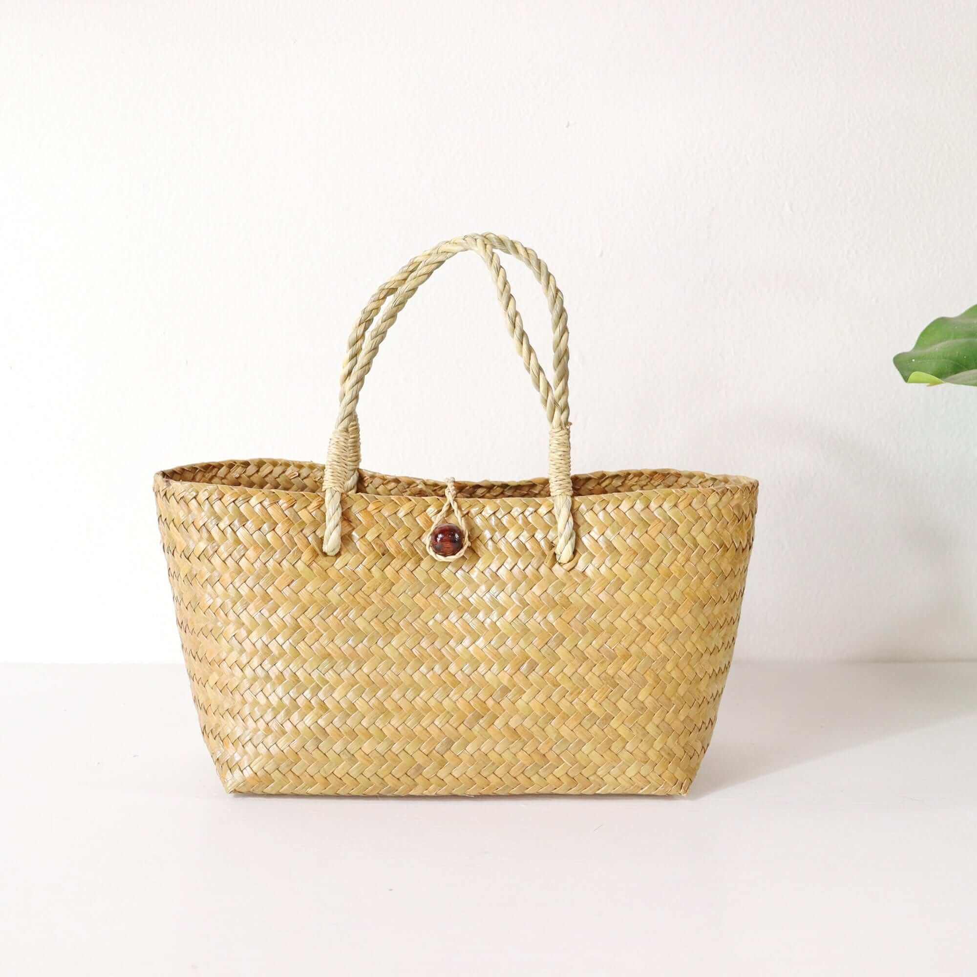THAIHOME BAGS ALISA - Straw Basket Bag