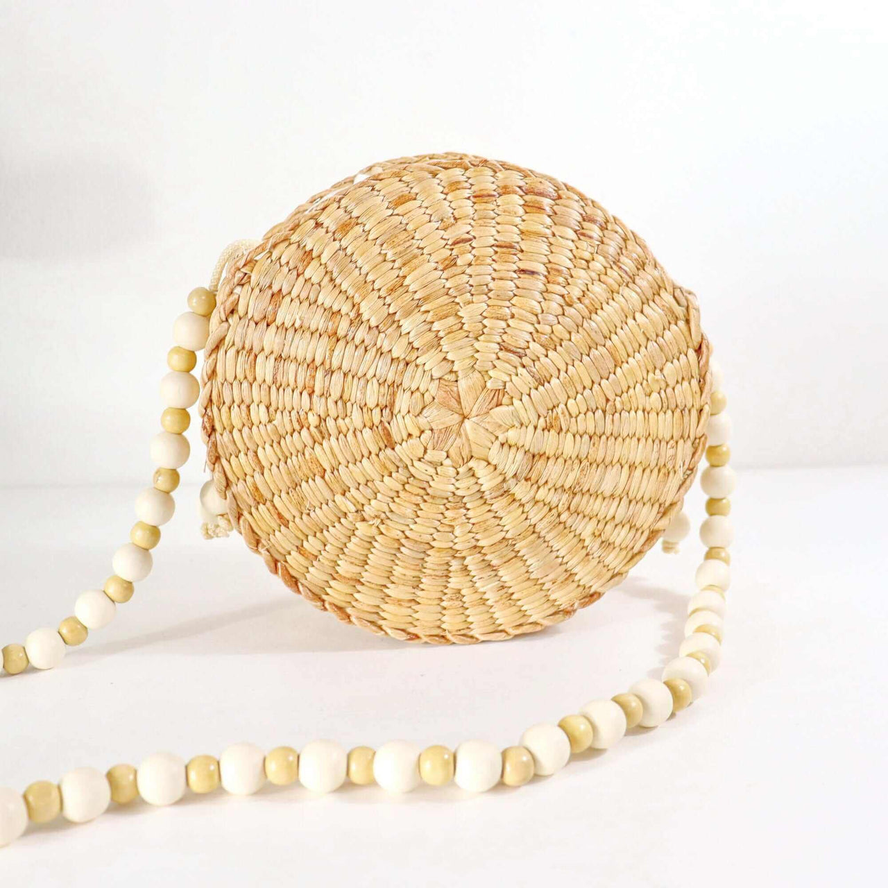 ALIYAH - Round Straw Basket Bag