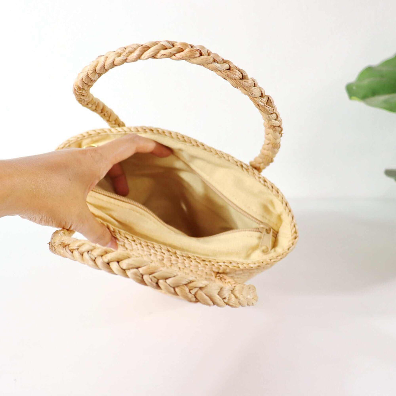 ANNMARIE - Straw Top Handle Bag