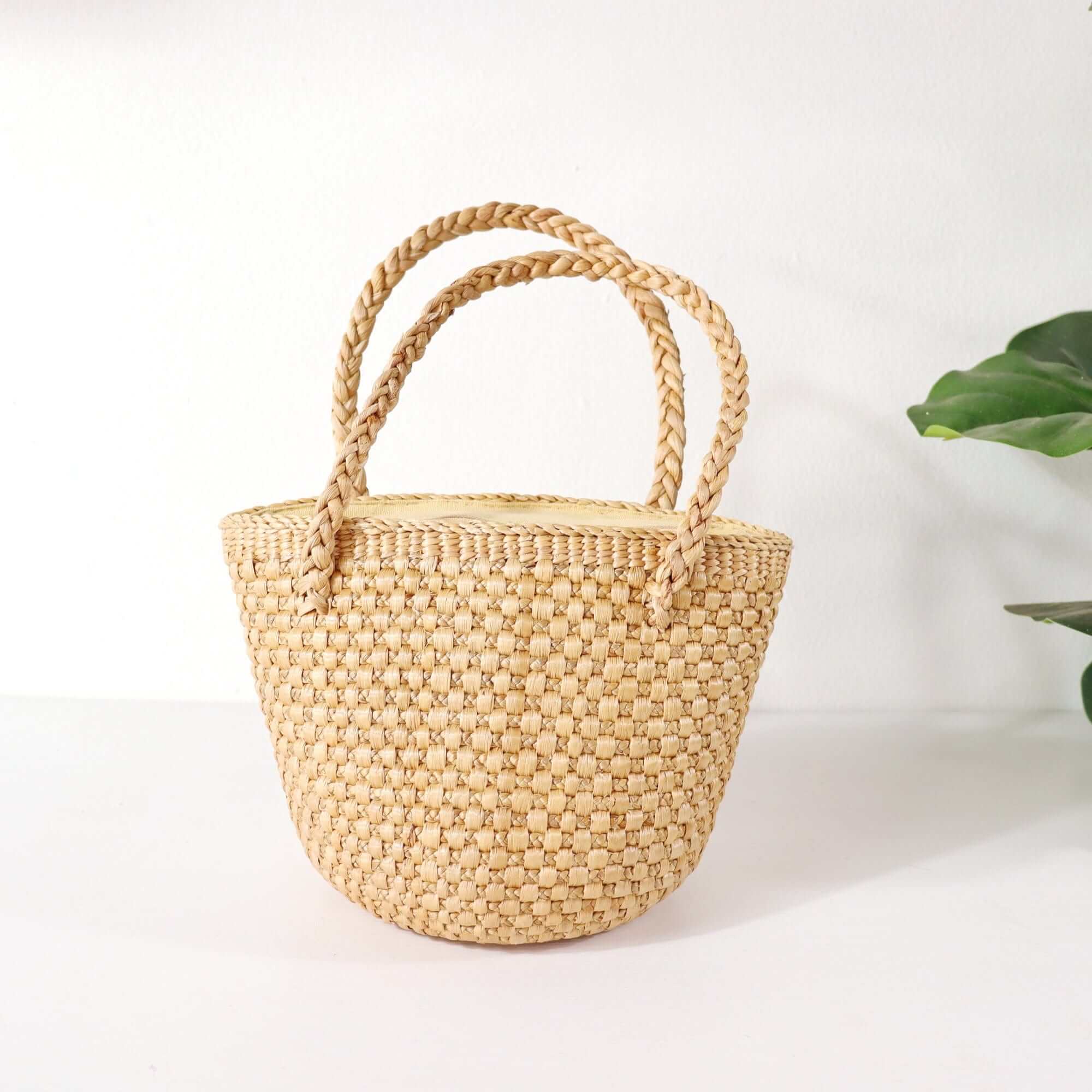ANNMARIE - Straw Top Handle Bag
