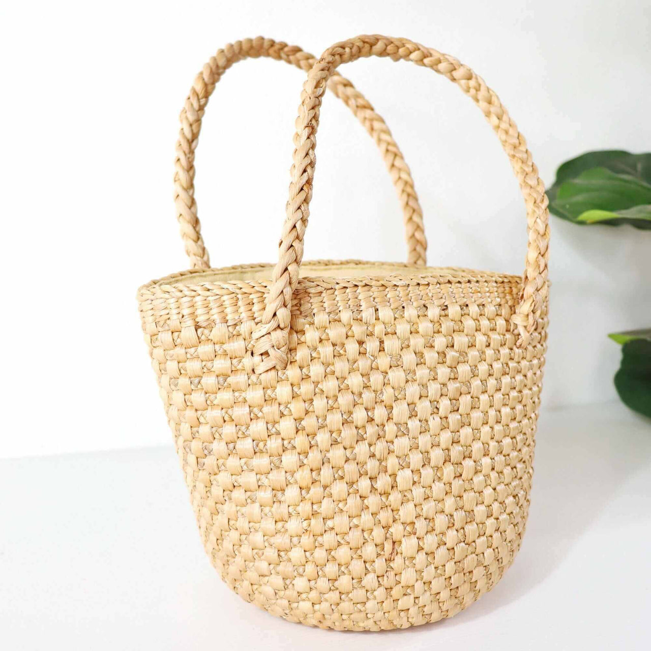 ANNMARIE - Straw Top Handle Bag