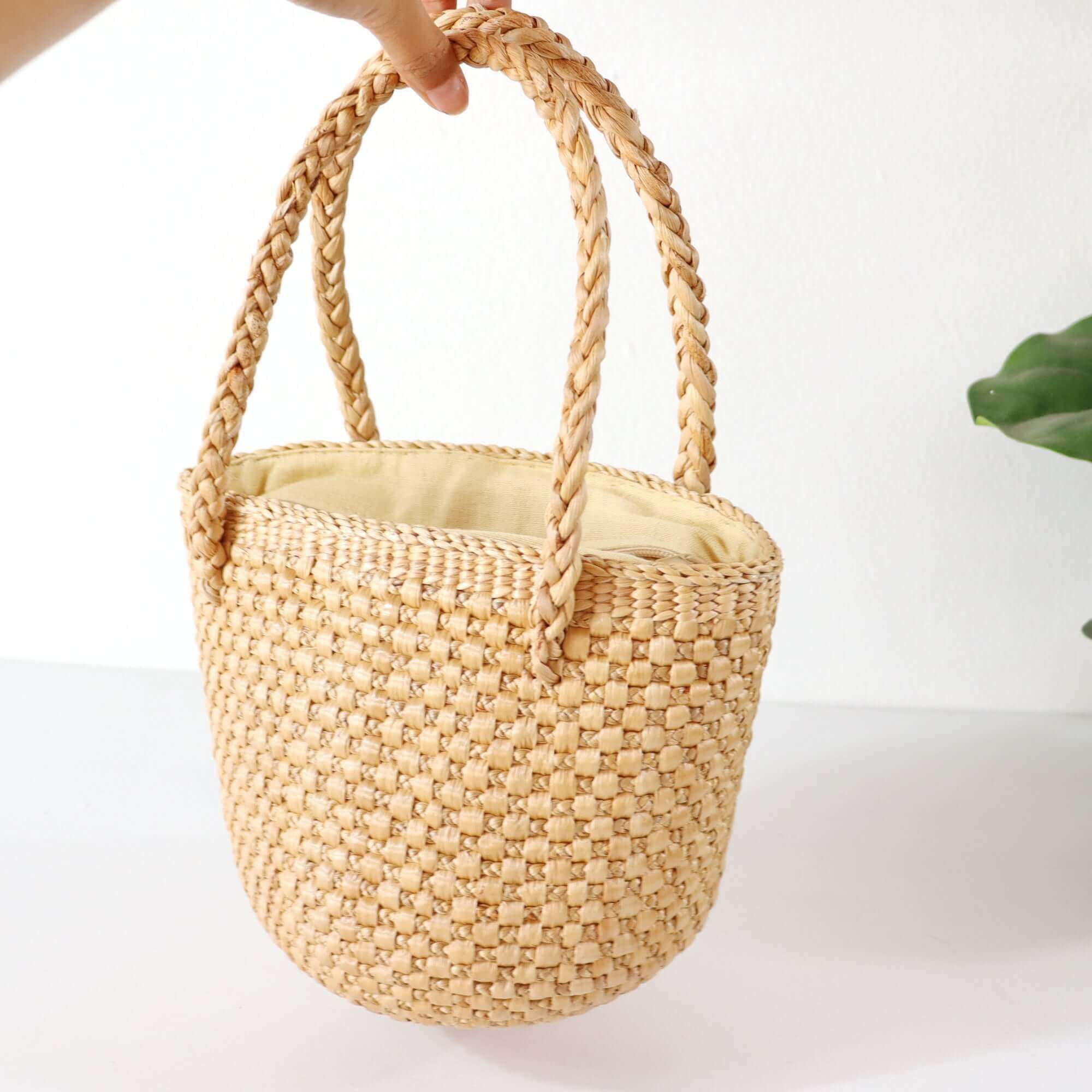 ANNMARIE - Straw Top Handle Bag