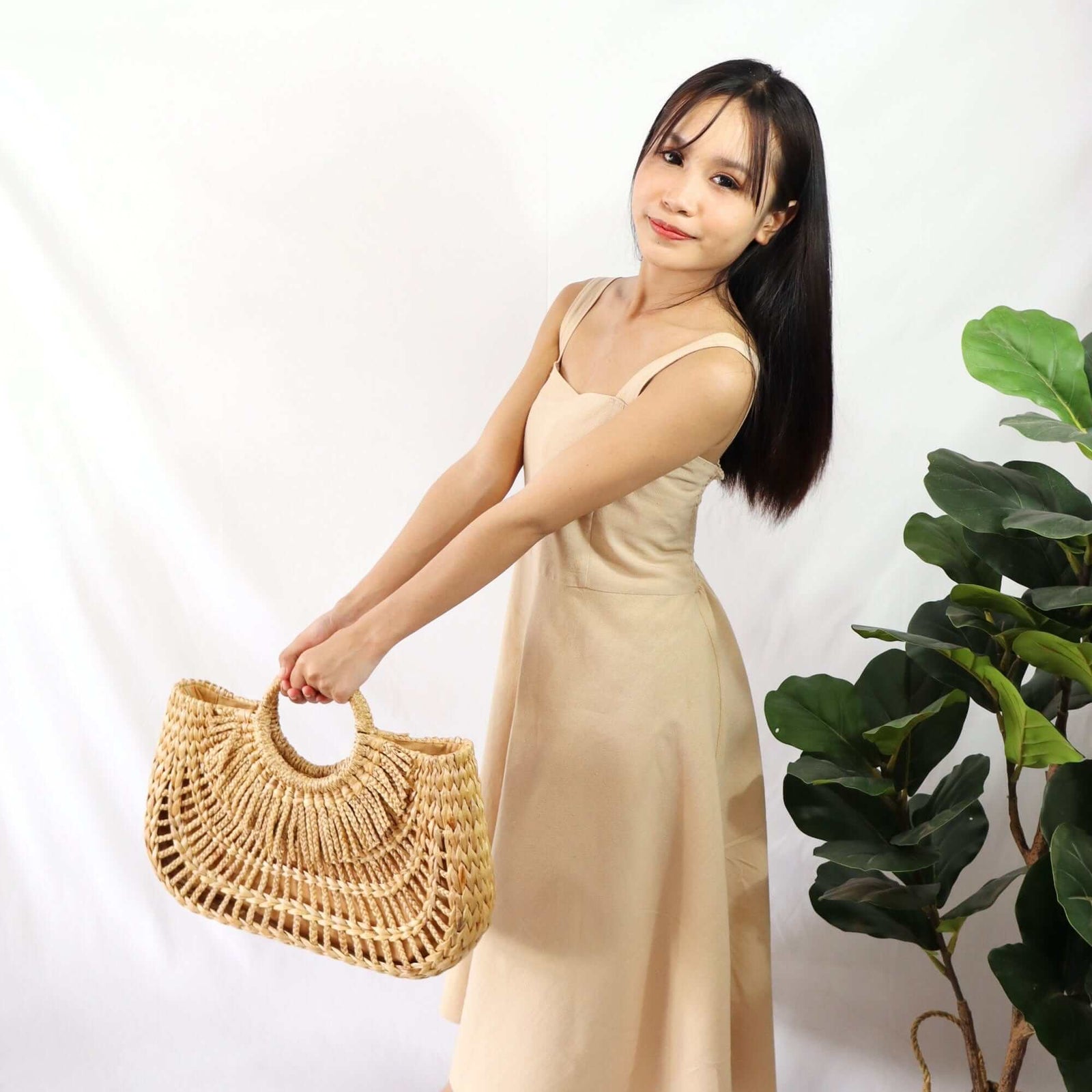 CHERMAN - Straw Basket Bag