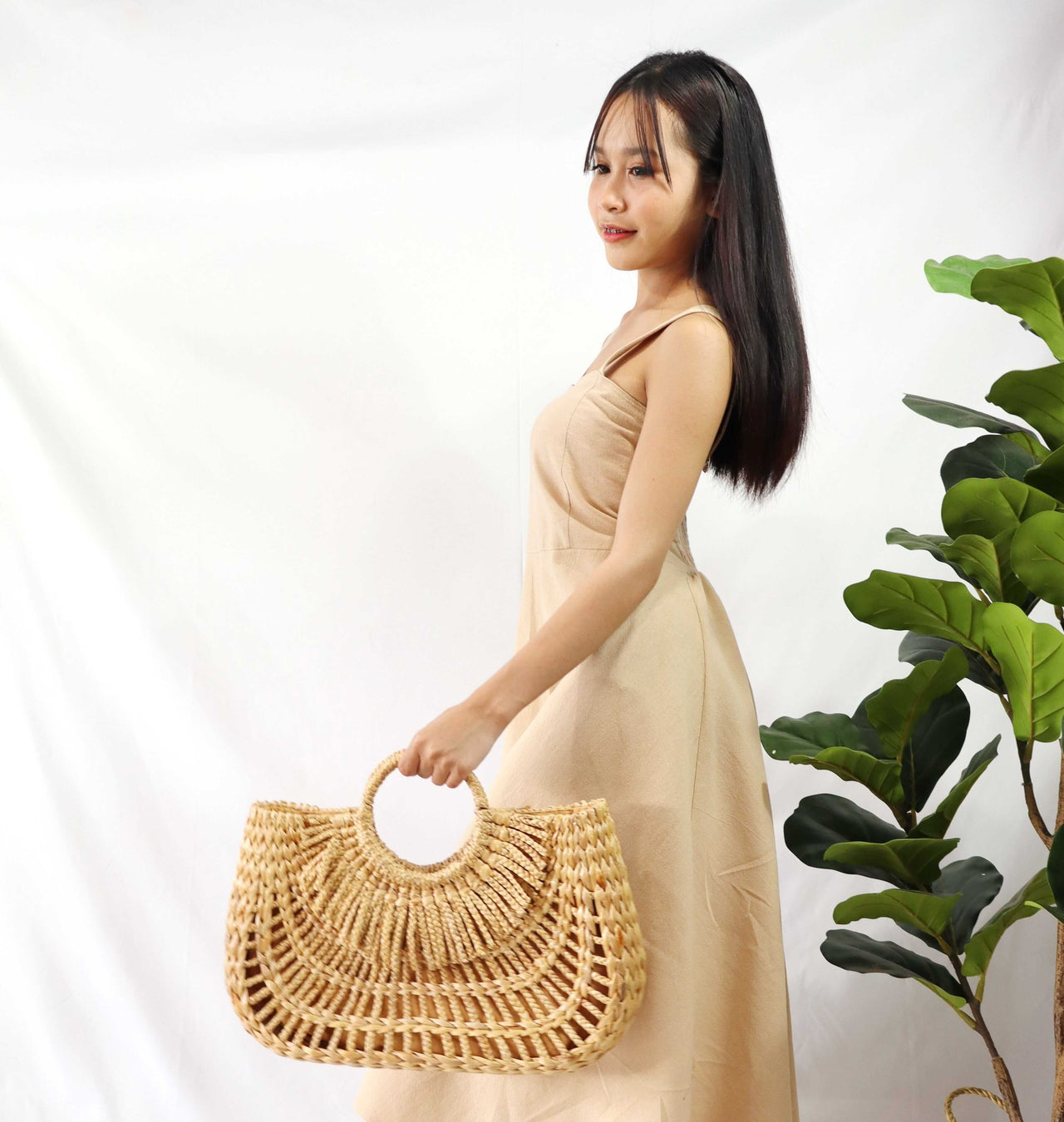 CHERMAN - Straw Basket Bag