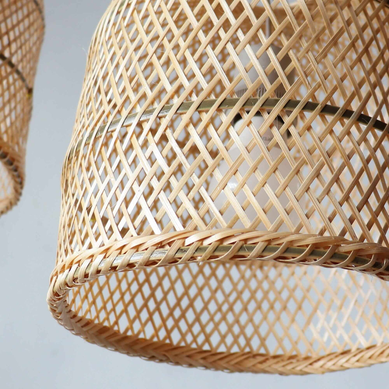 ARUN Bamboo Pendant Light Set - (Set of 3) Natural and Stylish