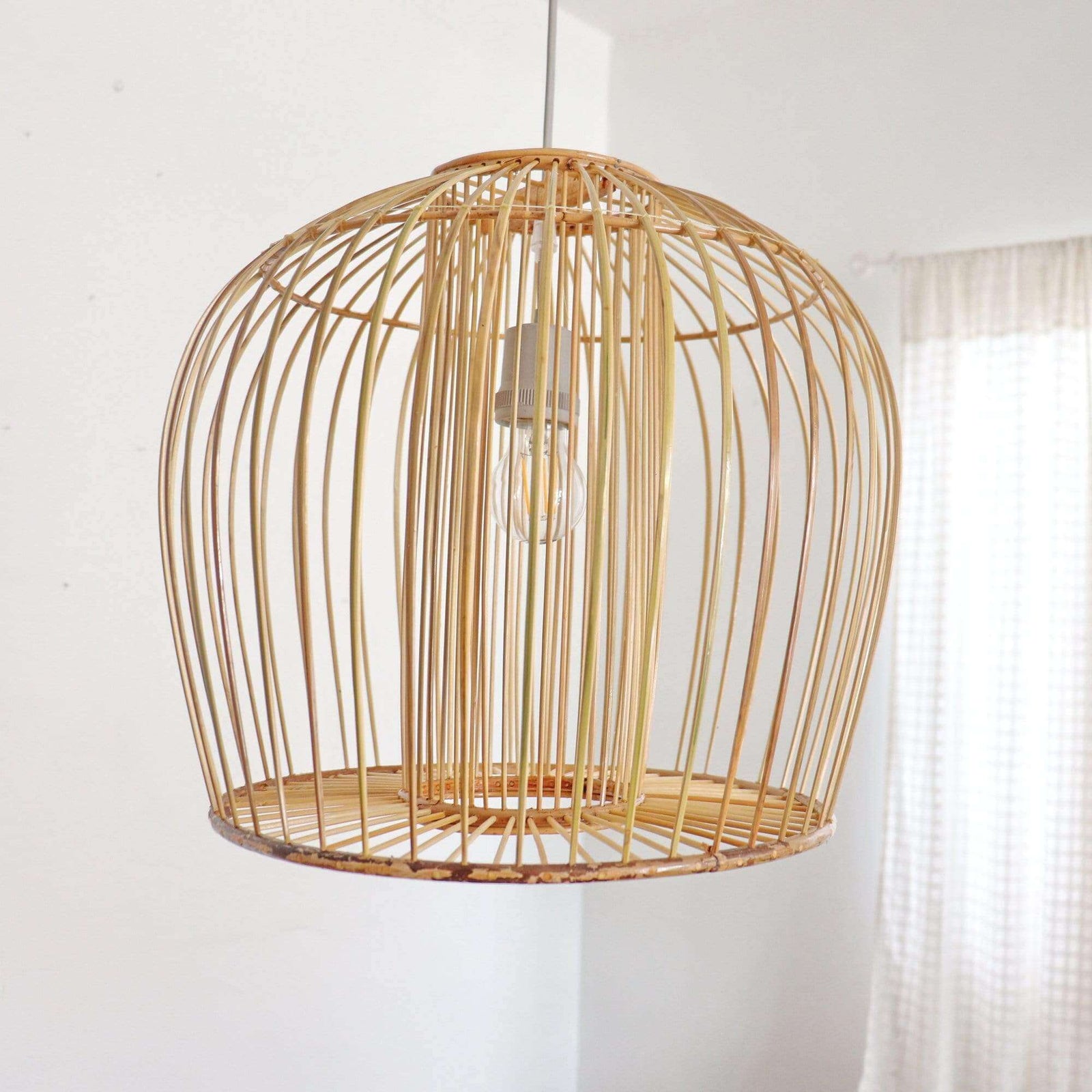 BOONTA - Bamboo Pendant Light Shade (10- 15 Inches)