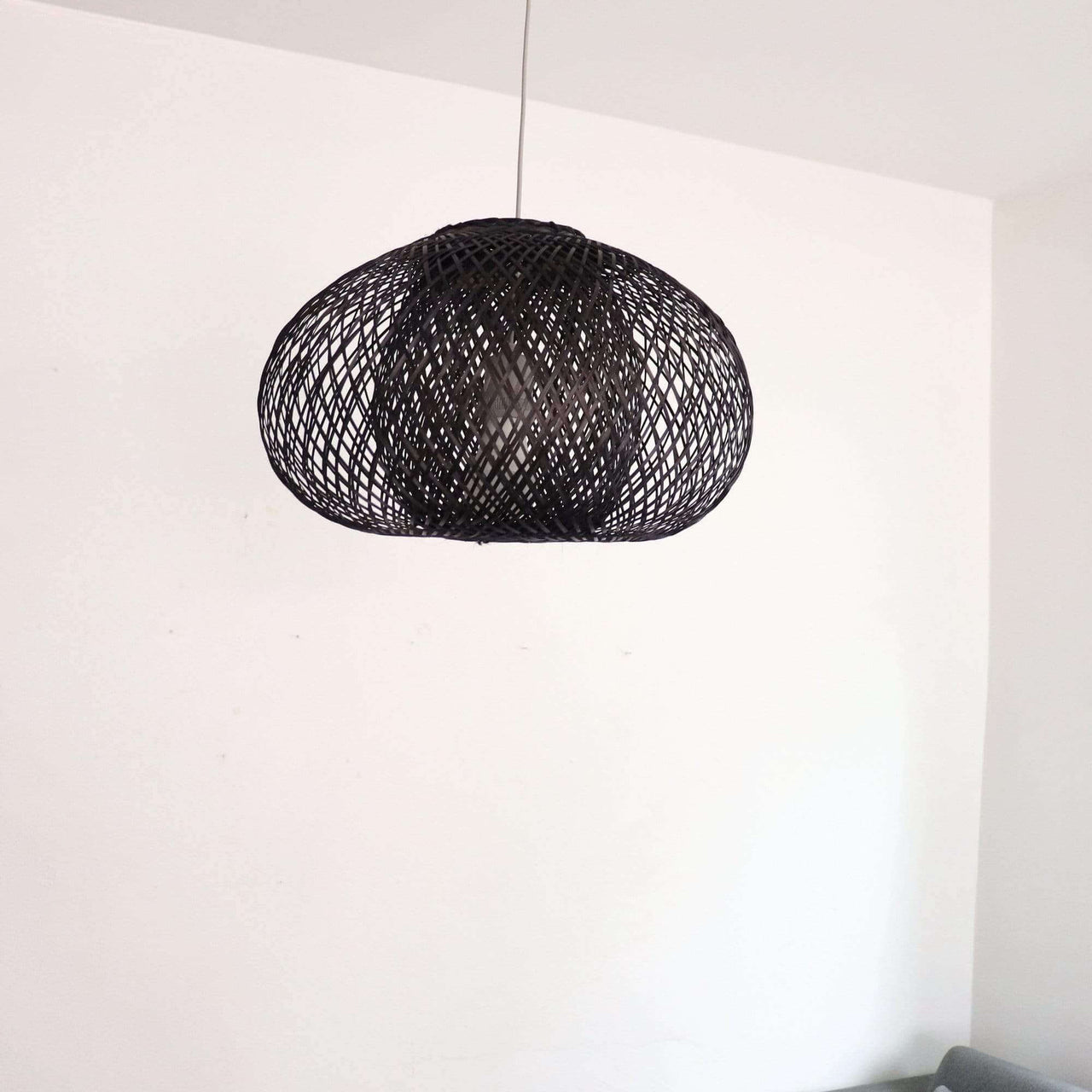 BLACK A WA - Black Bamboo Pendant Light Shade