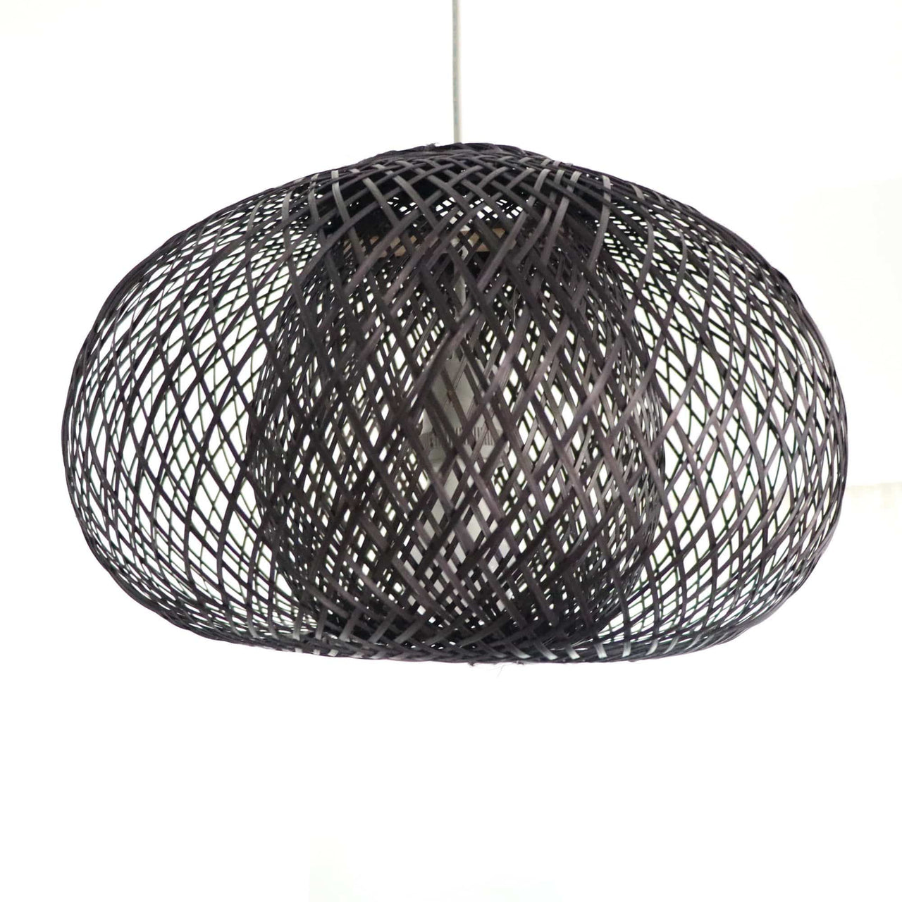 BLACK A WA - Black Bamboo Pendant Light Shade