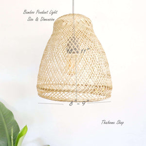 MUNTANA Bamboo Pendant Light (10 -11 Inches)