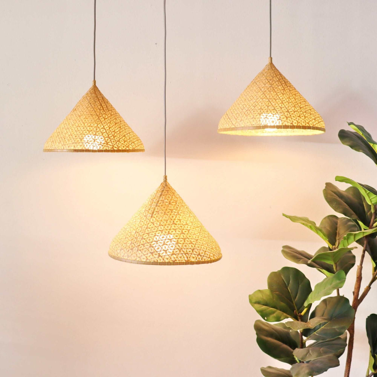 YEN - Bamboo Pendant Light (Set of 3)
