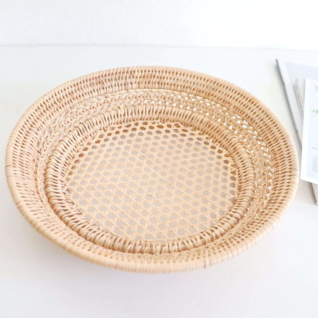 Wicker Round Rattan Basket