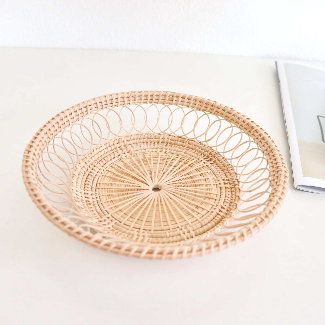 Navinda - Round rattan basket