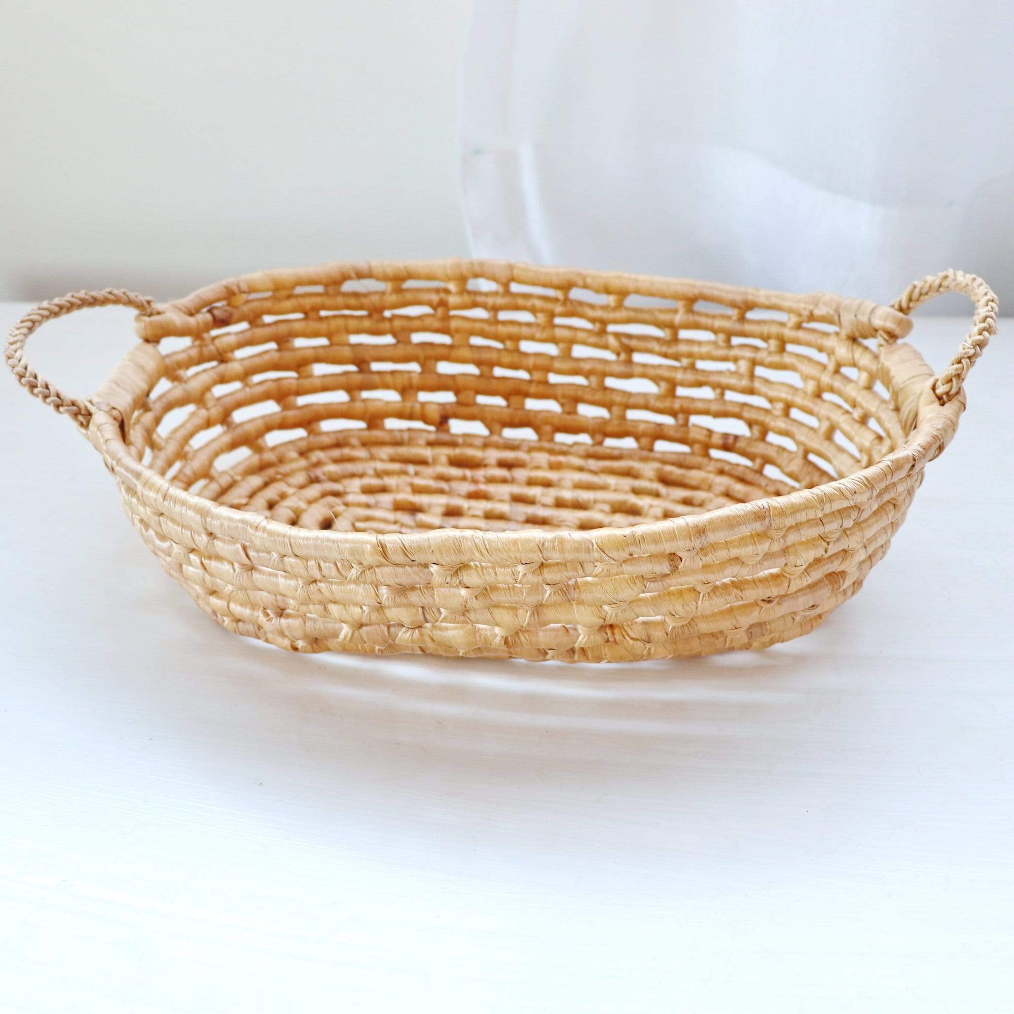 THAIHOMESHOP Baskets & Trays PASUB (ภาทรัพย์) - BREAD BASKET HANDWOVEN