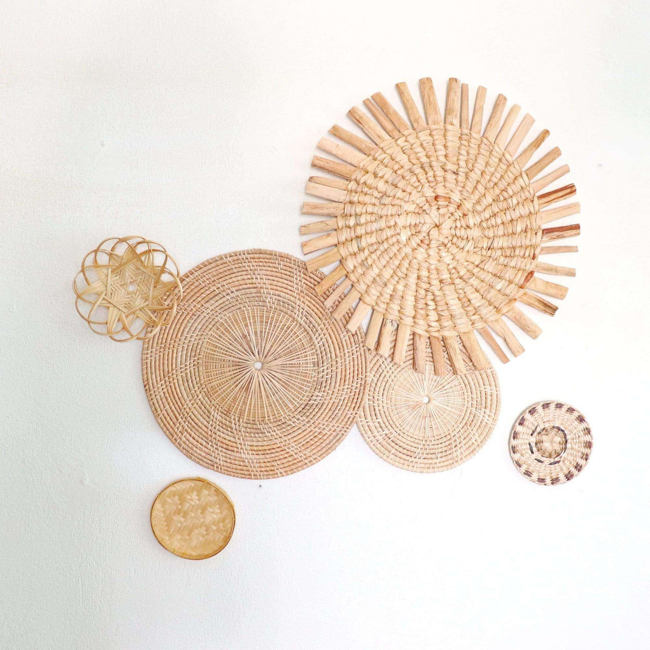 NUT WA DEE - Rattan, Bamboo, Sea Grass, and Banana (Set of 6)