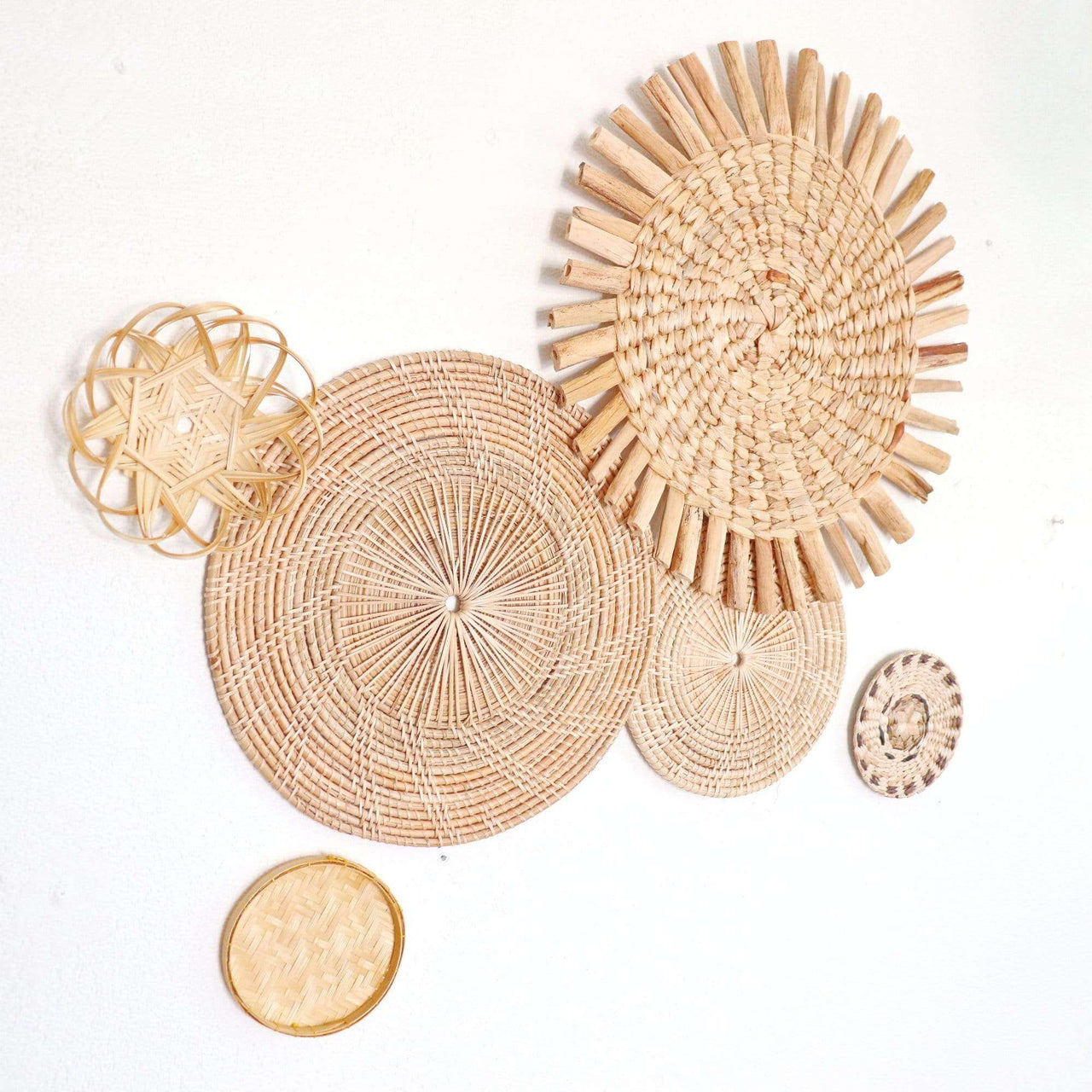 NUT WA DEE - Rattan, Bamboo, Sea Grass, and Banana (Set of 6)