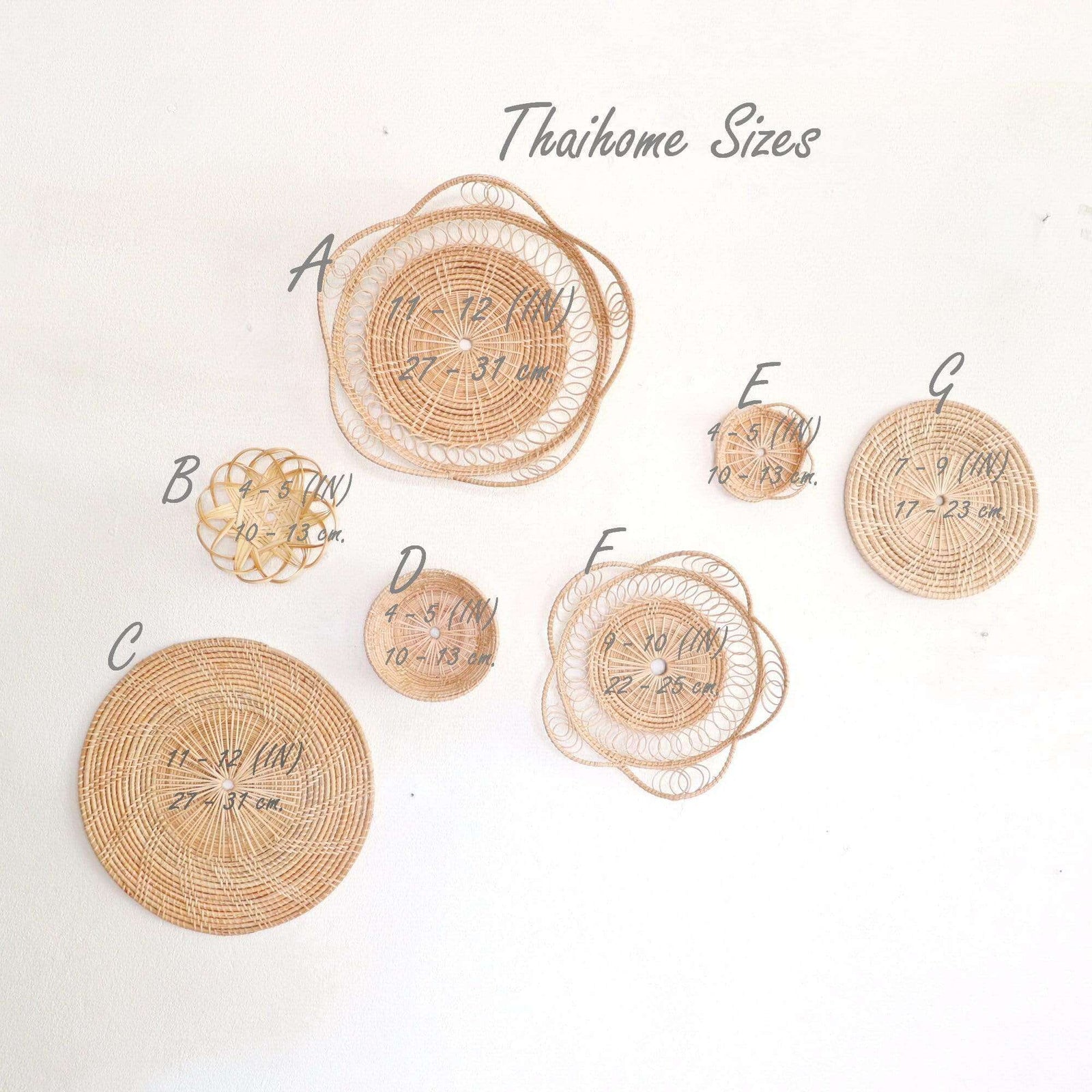 PE CHA LEE - Wall Hanging Décor (Set of 7)