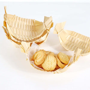 A SHI RA- Boat Bamboo Basket (Set of 12)