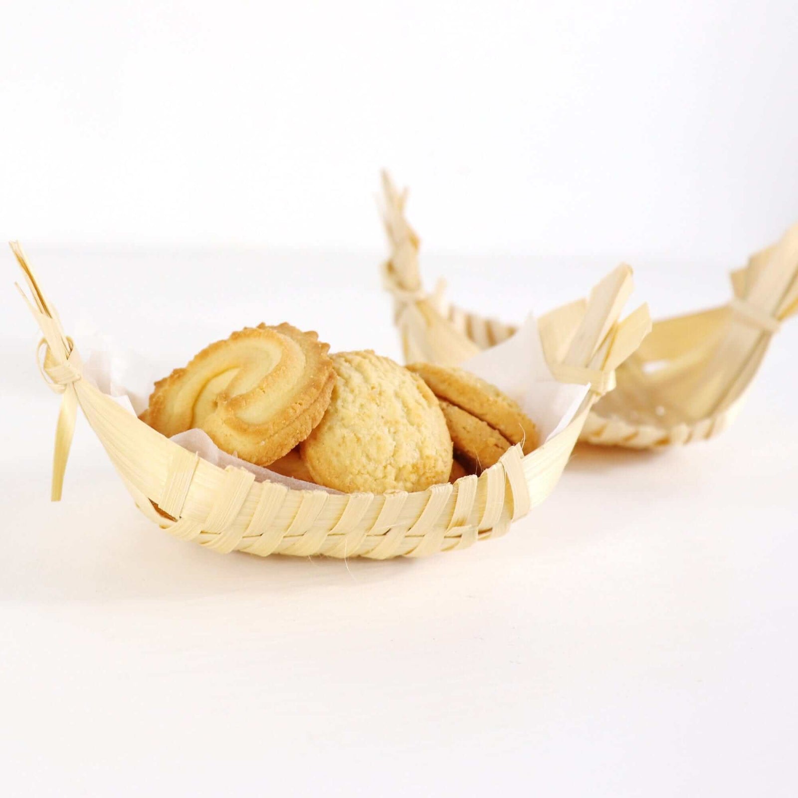 A SHI RA- Boat Bamboo Basket (Set of 12)