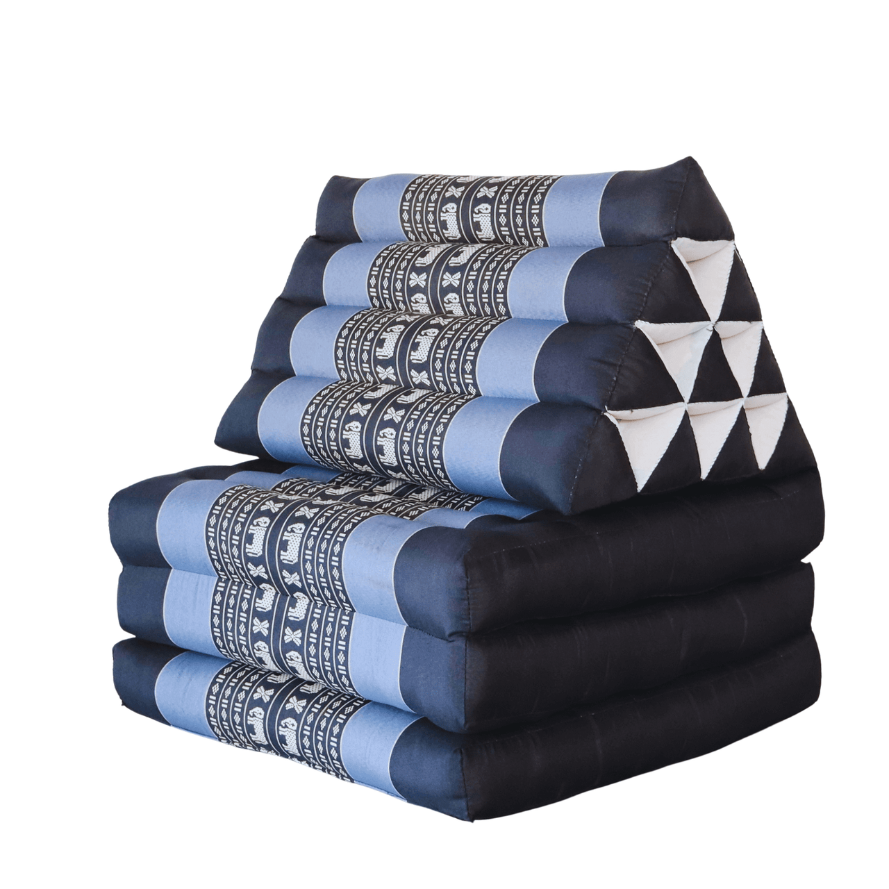 CHON NA KAN - Thai Triangle Cushion (3 Fold - Dark Blue)