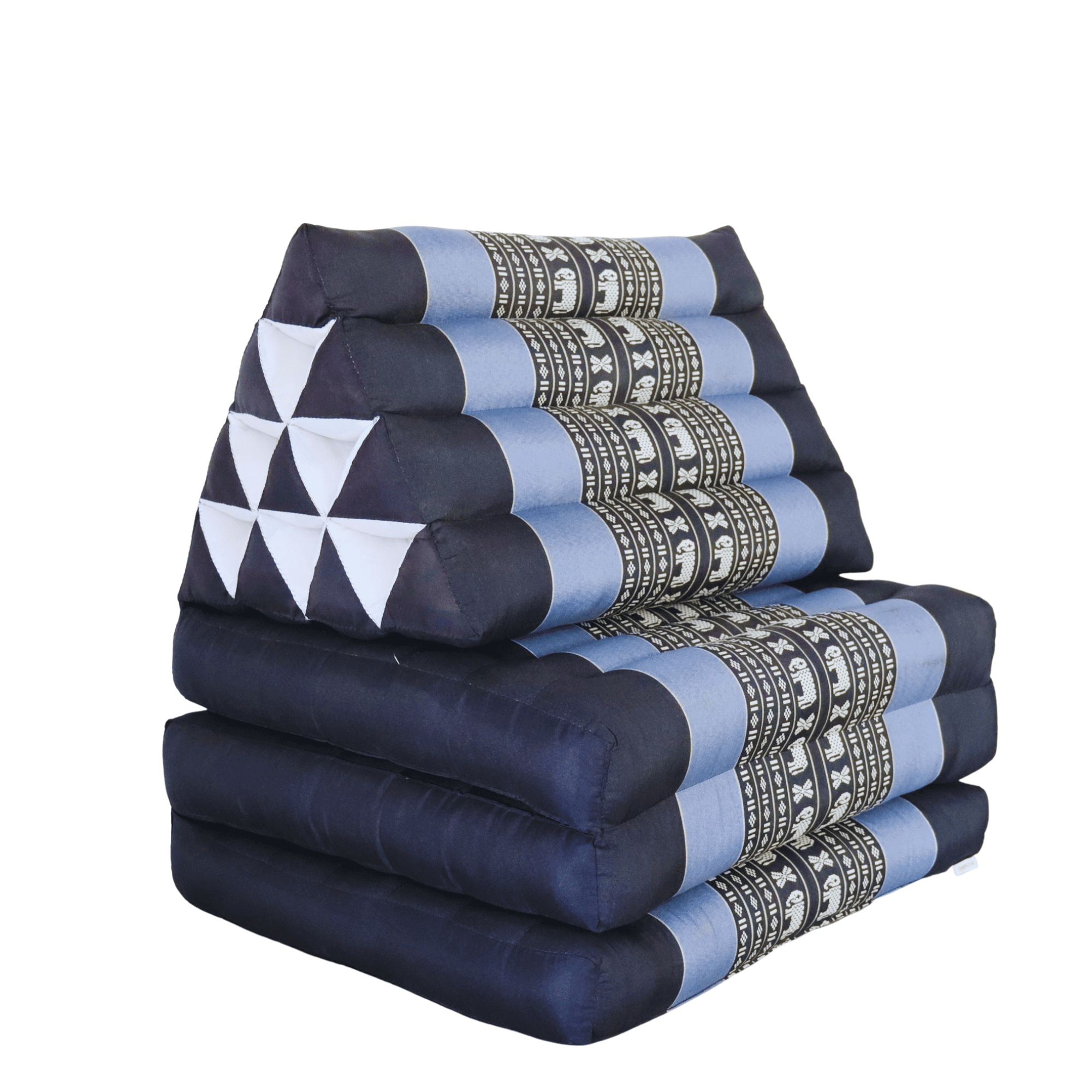 CHON NA KAN - Thai Triangle Cushion (3 Fold - Dark Blue)