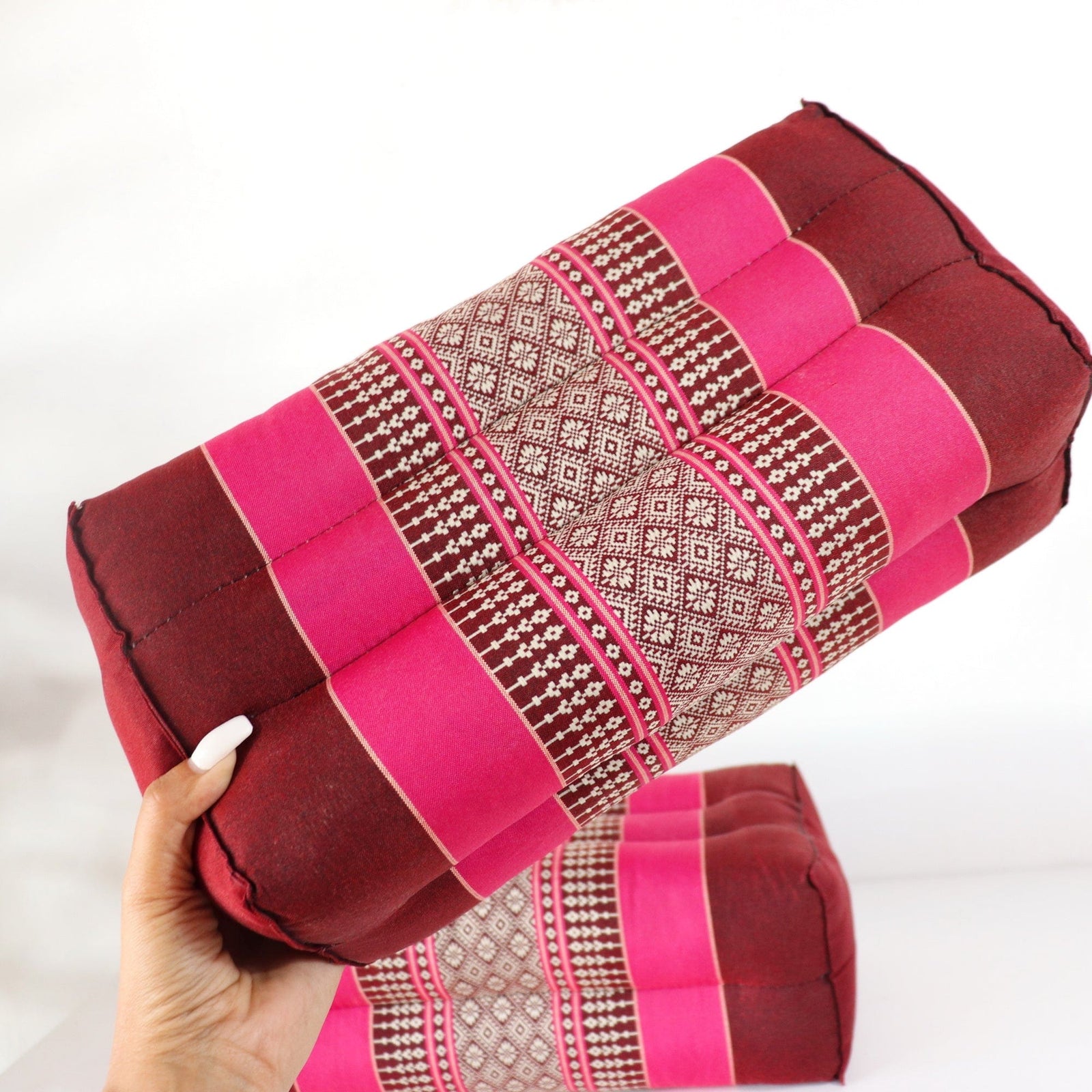 NAN CHA WAN - Supreme Comfort Thai Meditation and Yoga Cushion (14x7x5 Inches)