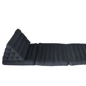 NANNETTE - Thai Triangle Cushion (3 Fold - 19 x 12 Inches - Black)