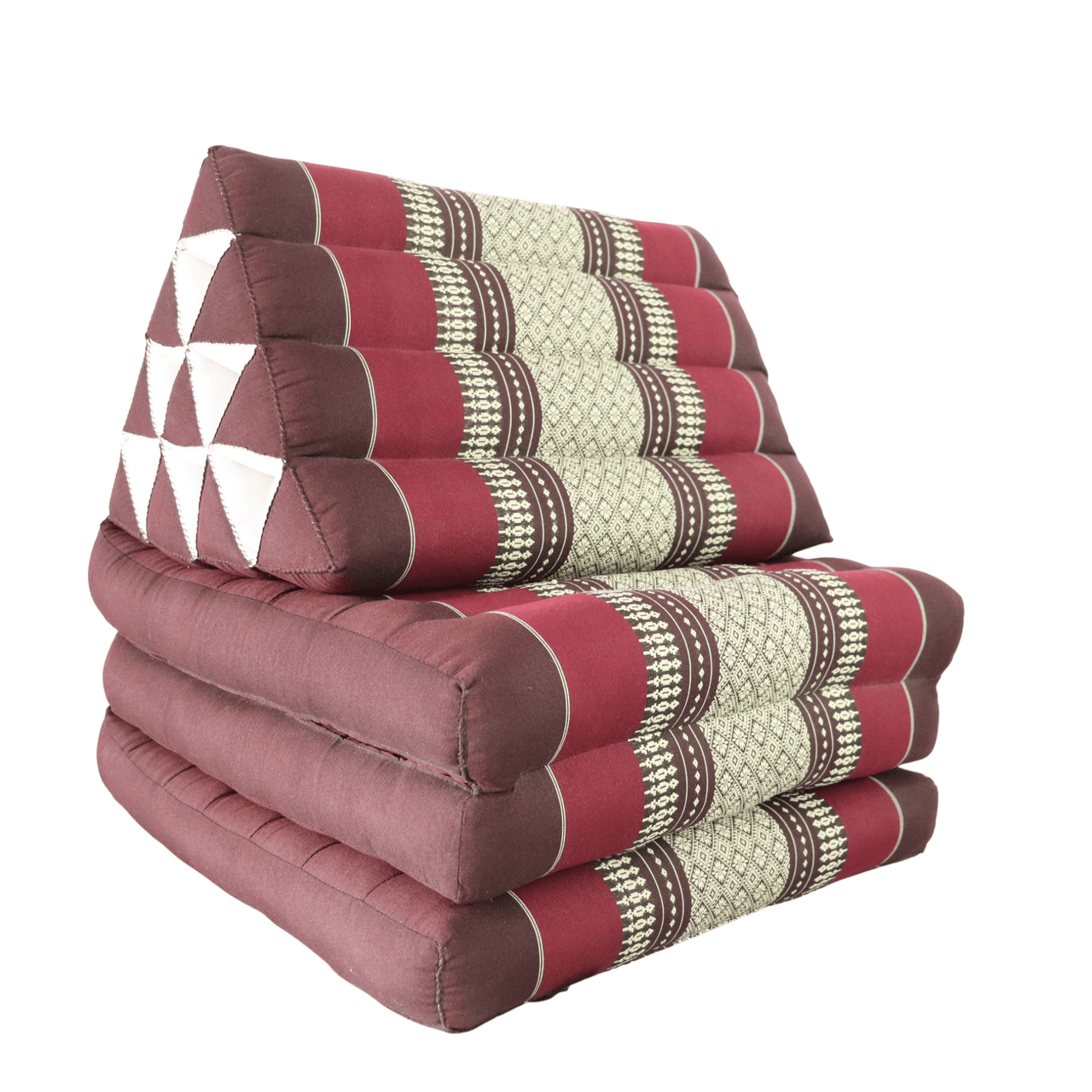TI TA REE - Thai Triangle Cushion (3 Fold - Mauve)