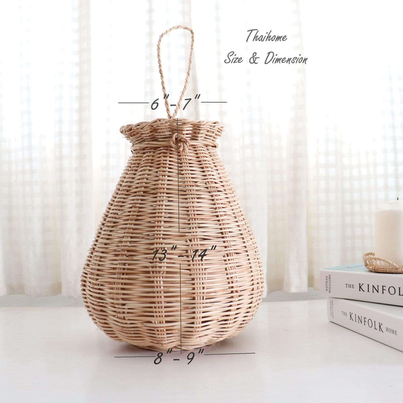 WA RIN YA - Rattan Handwoven Vase