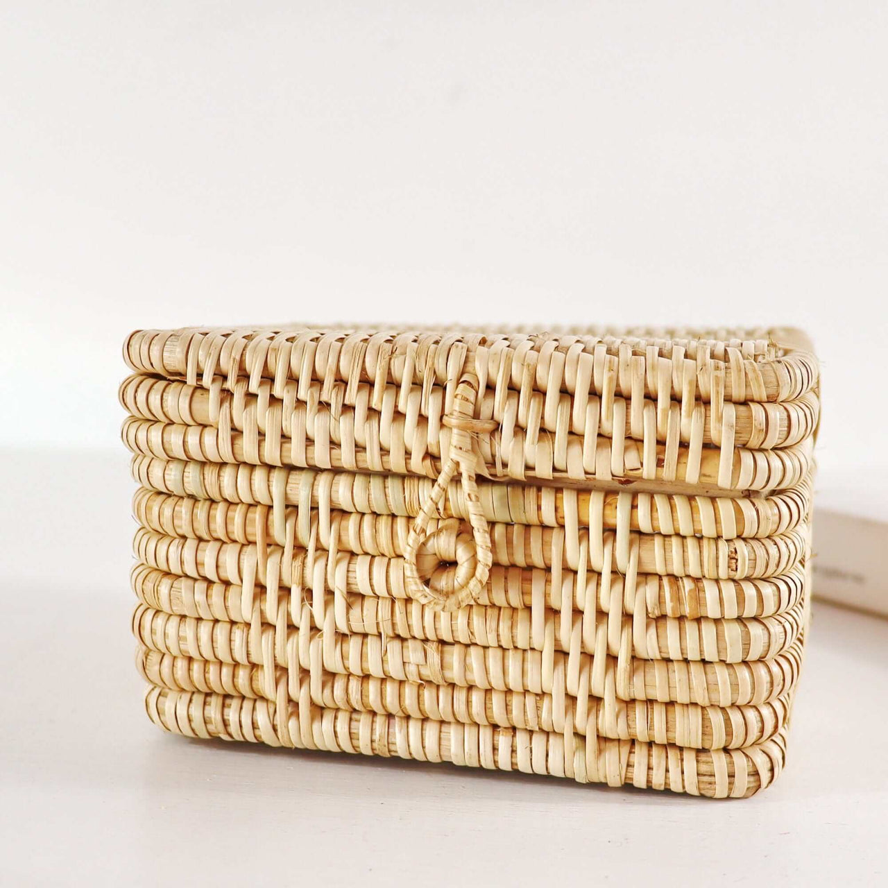 A KEE RA-Square Rattan Tissue Box Cover