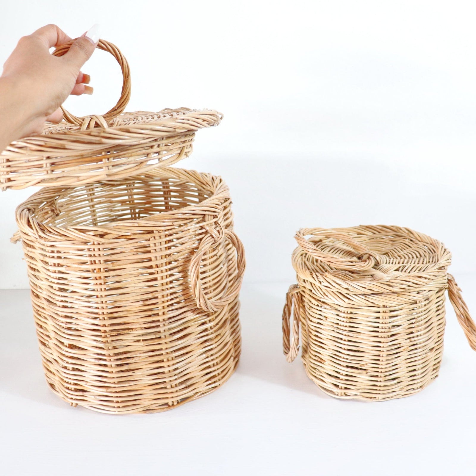 Wicker Rattan Basket - Alyssa