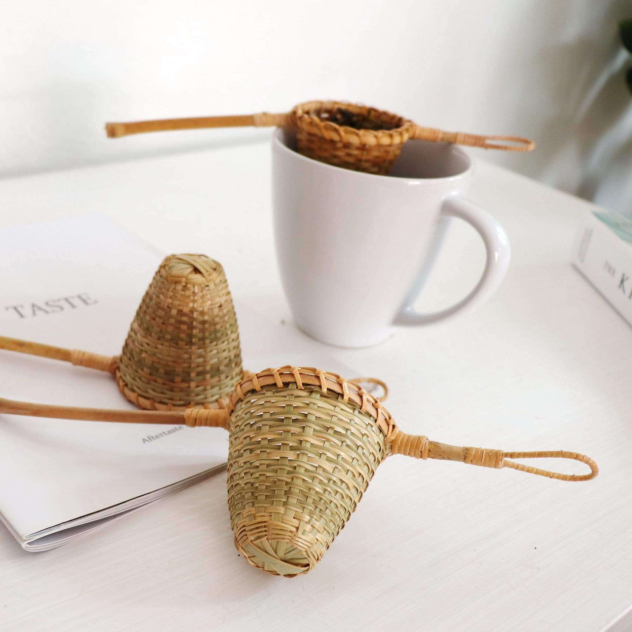NI RIN DA-Bamboo Tea Strainer