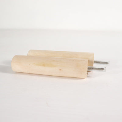 Natural Wood Cylinder Wall Peg — Boho Handmade Wooden Dowel Hook for Hanging