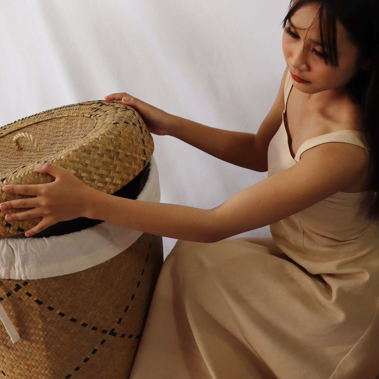KU MUD Organize in Style with our Handwoven Laundry Basket